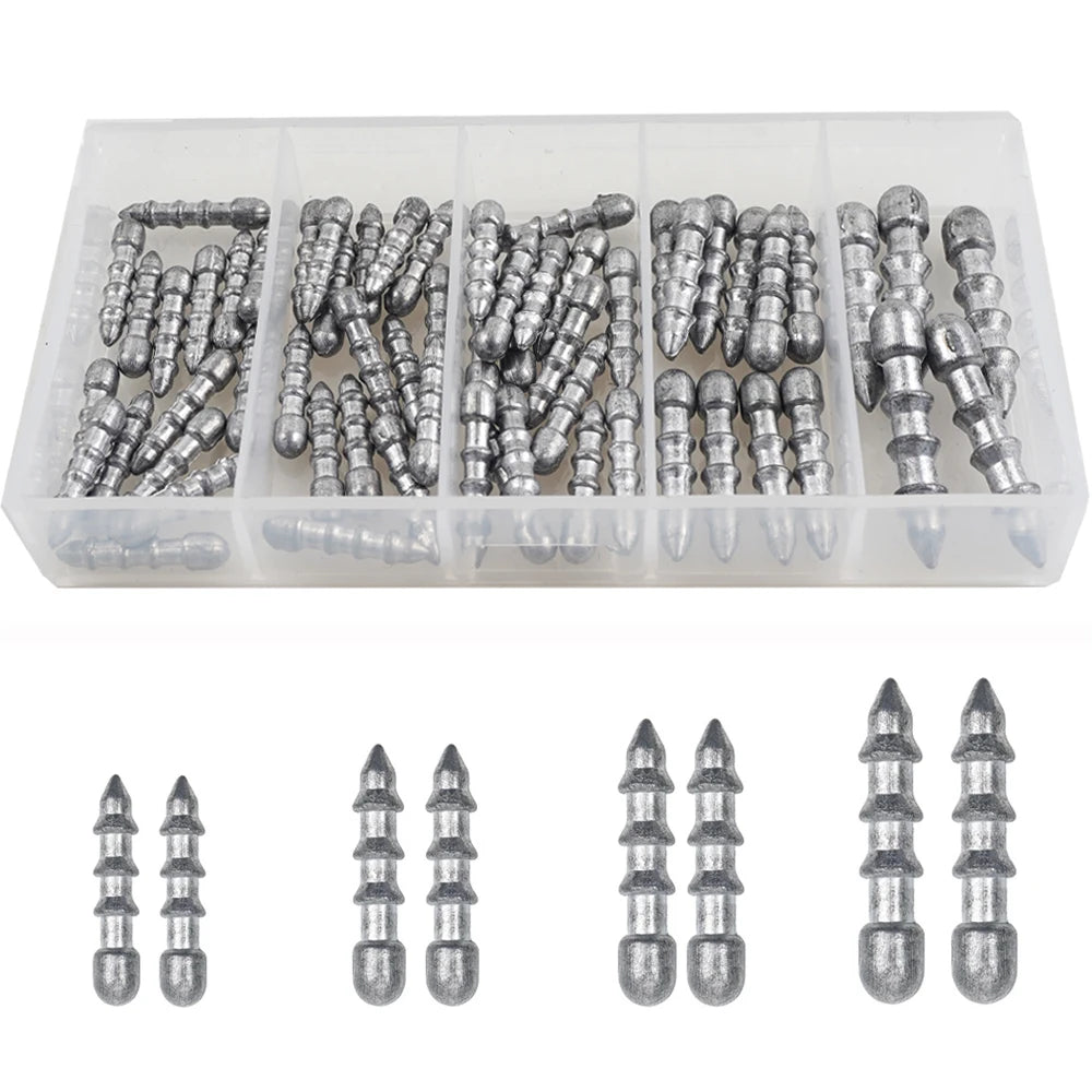 60PCS WORM WEIGHTS